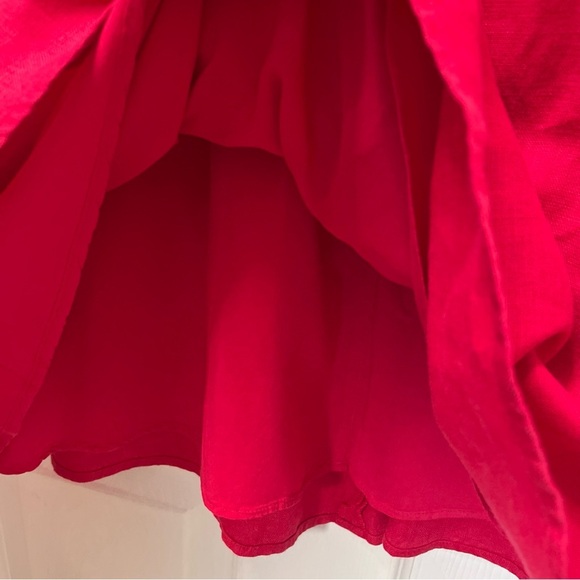 Maeve Anthropologie Pink Sleeveless A-Line Dress size small Linen - Picture 5 of 12